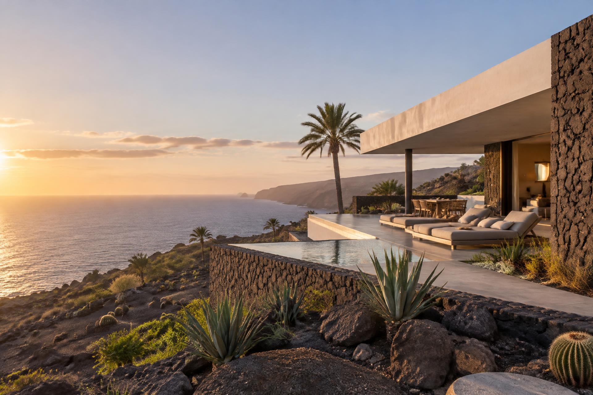 Moderne Villa mit Pool und Meerblick auf Gran Canaria